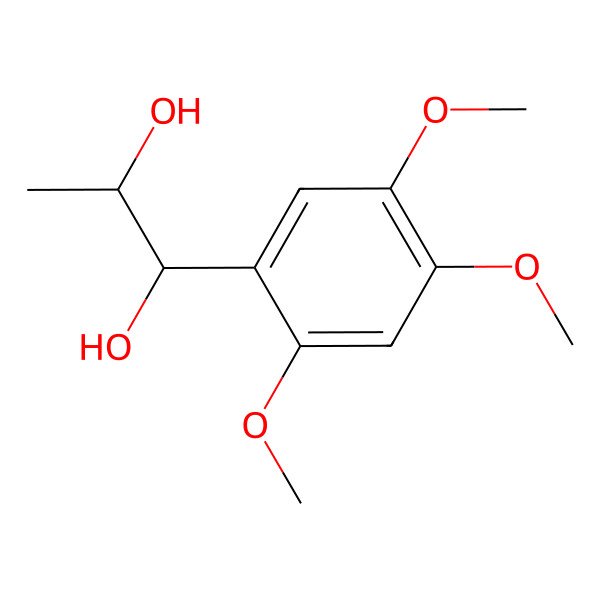 2D Structure of 1-(2,4,5-Trimethoxyphenyl)propane-1,2-diol