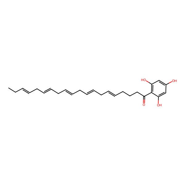 2D Structure of 1-(2,4,6-Trihydroxyphenyl)-5,8,11,14,17-eicosapentaen-1-one