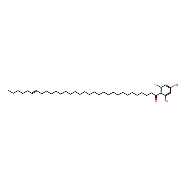 2D Structure of 1-(2,4,6-Trihydroxyphenyl)dotriacont-26-en-1-one