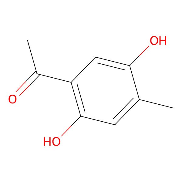 2D Structure of 1-(2,5-Dihydroxy-4-methylphenyl)ethanone