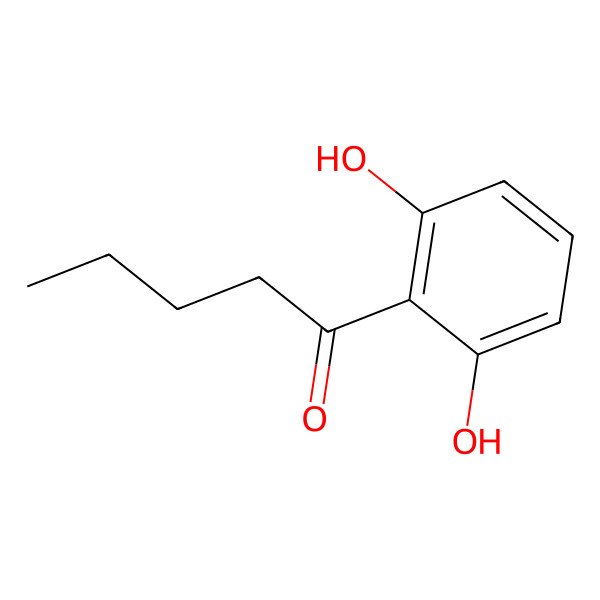 2D Structure of 1-(2,6-Dihydroxyphenyl)-1-pentanone