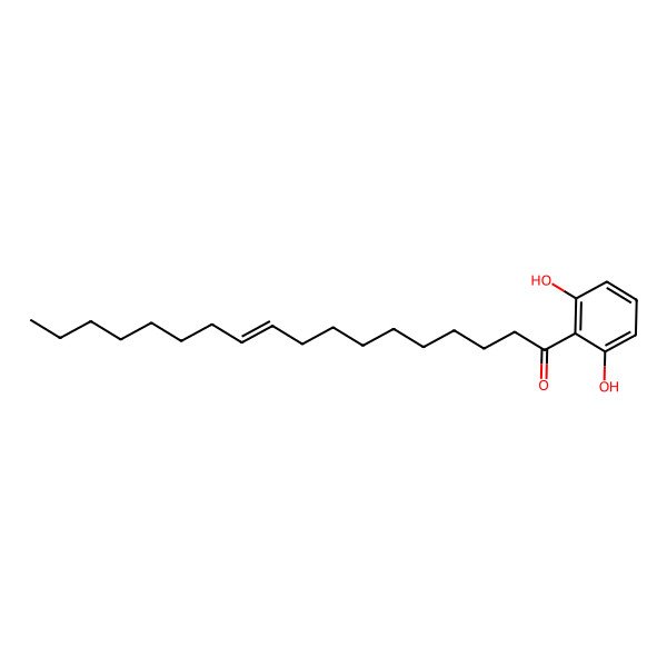 2D Structure of 1-(2,6-Dihydroxyphenyl)octadec-10-en-1-one