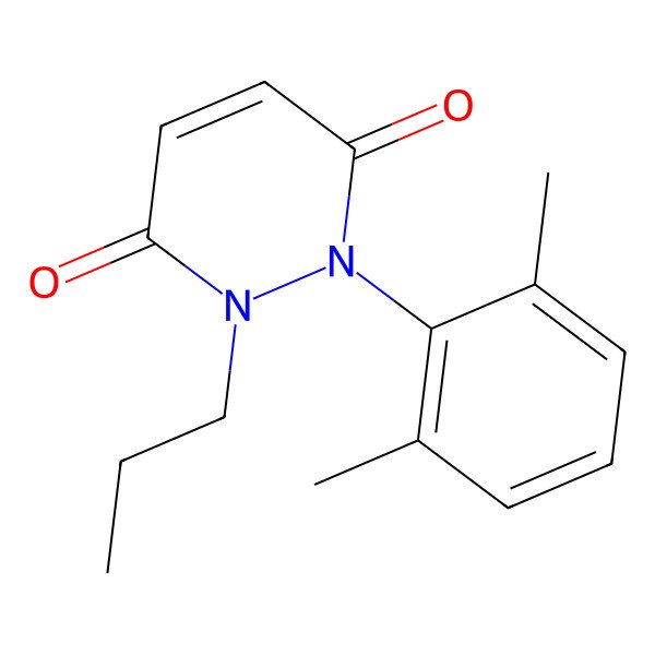 2D Structure of 1-(2,6-Dimethylphenyl)-2-n-propyl-1,2-dihydropyridazine-3,6-dione