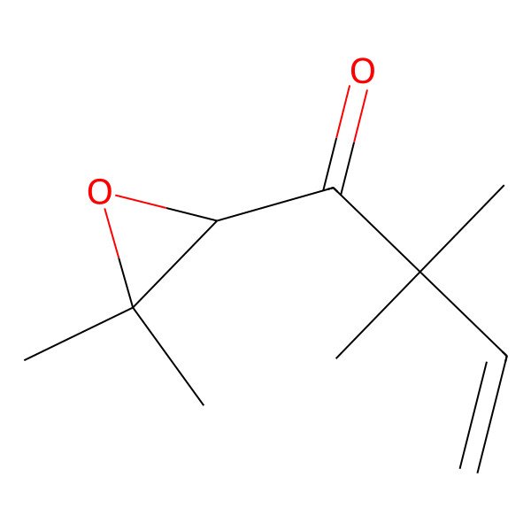 2D Structure of 1-[(2S)-3,3-dimethyloxiran-2-yl]-2,2-dimethylbut-3-en-1-one