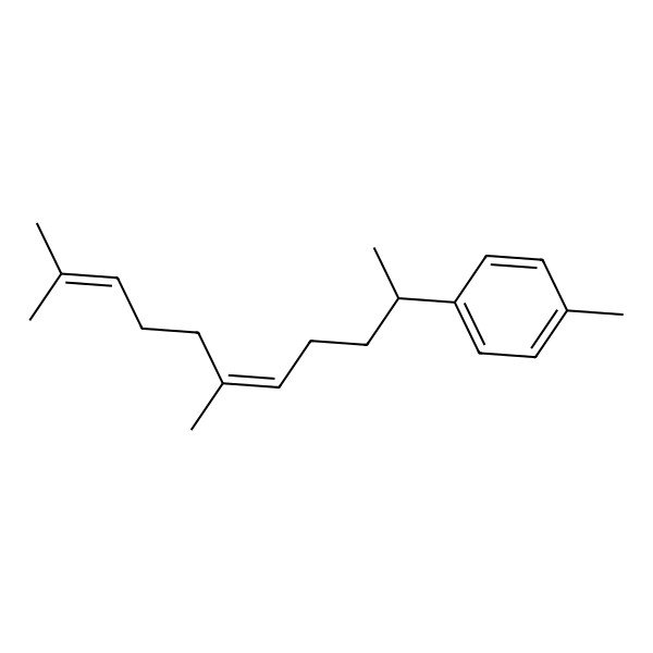 2D Structure of 1-[(2S,5E)-6,10-dimethylundeca-5,9-dien-2-yl]-4-methylbenzene
