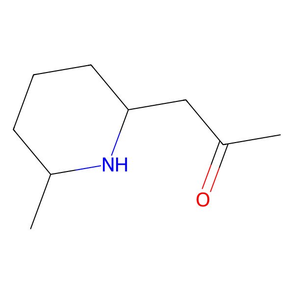 2D Structure of 1-[(2S,6S)-6-methylpiperidin-2-yl]propan-2-one