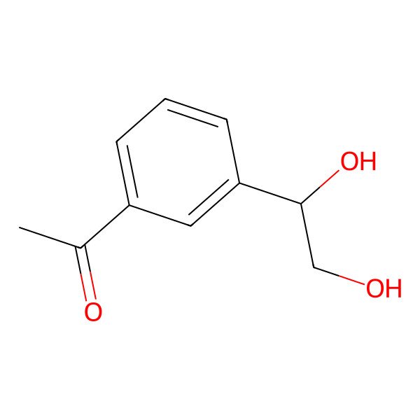 2D Structure of 1-[3-(1,2-Dihydroxyethyl)phenyl]ethanone