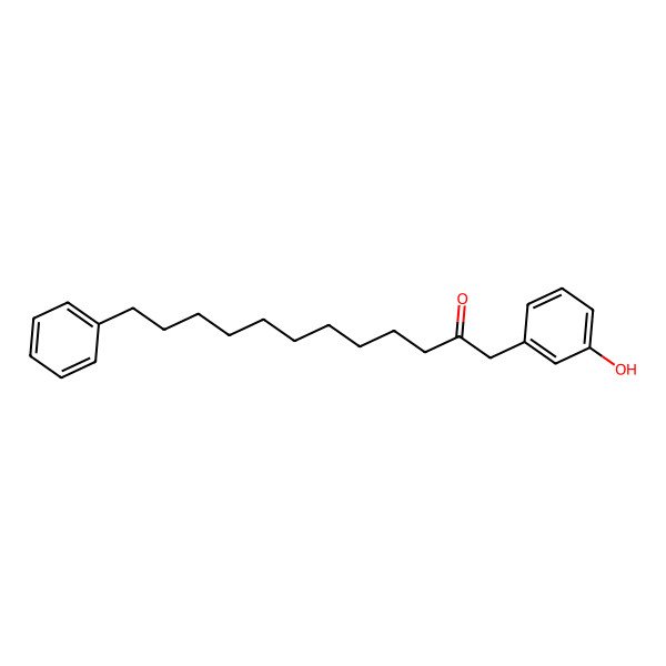 2D Structure of 1-(3-Hydroxyphenyl)-12-phenyldodecan-2-one