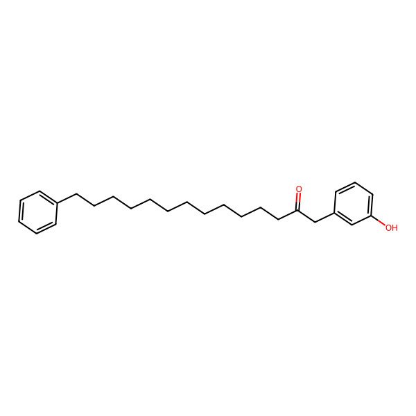 2D Structure of 1-(3-Hydroxyphenyl)-14-phenyltetradecan-2-one