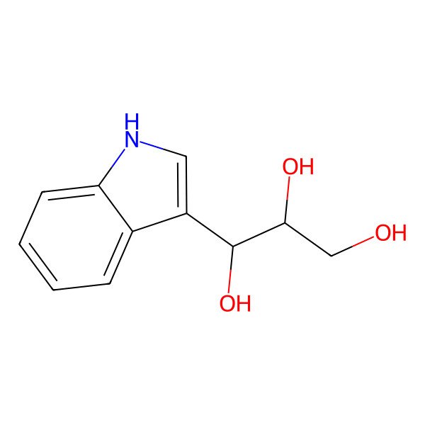 2D Structure of 1-(3-Indolyl)propane-1,2,3-triol
