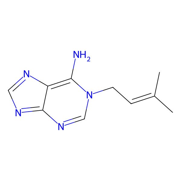 2D Structure of 1-(3-methylbut-2-enyl)purin-6-amine