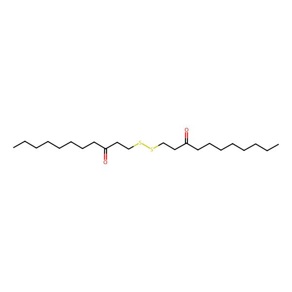 2D Structure of 1-(3-Oxo-undecyldisulfanyl)-undecan-3-one