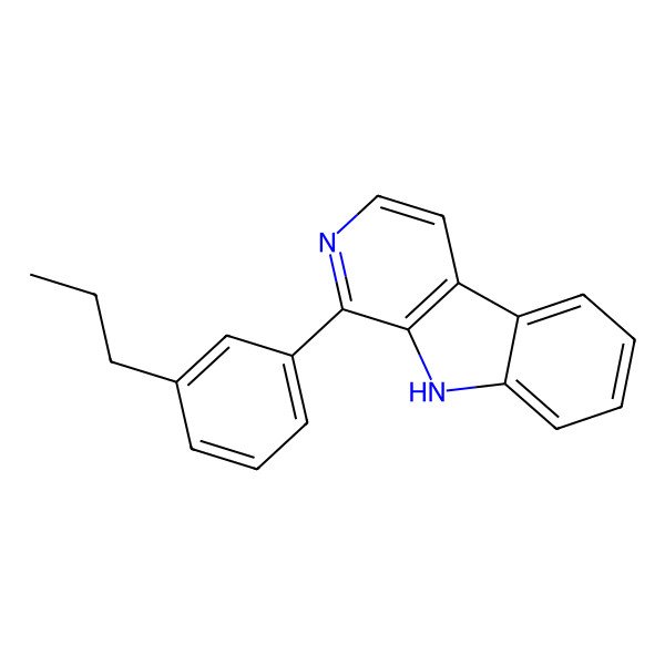 2D Structure of 1-(3-propylphenyl)-9H-pyrido[3,4-b]indole