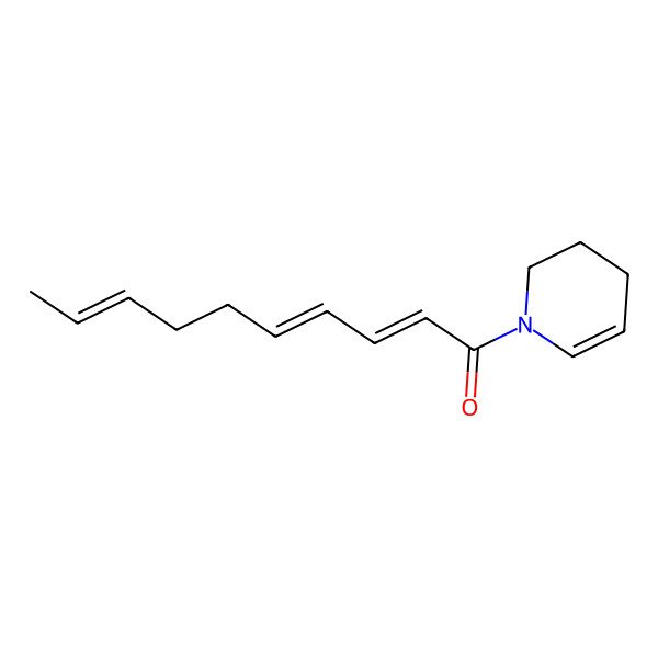 2D Structure of 1-(3,4-dihydro-2H-pyridin-1-yl)deca-2,4,8-trien-1-one
