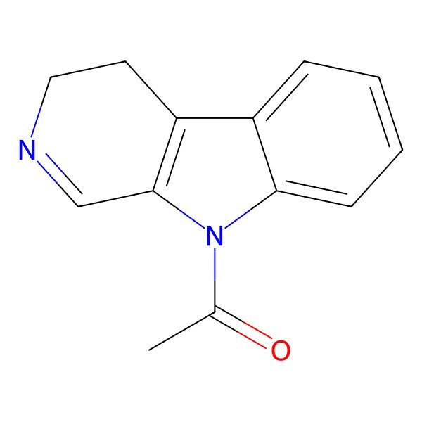 2D Structure of 1-(3,4-Dihydropyrido[3,4-b]indol-9-yl)ethanone