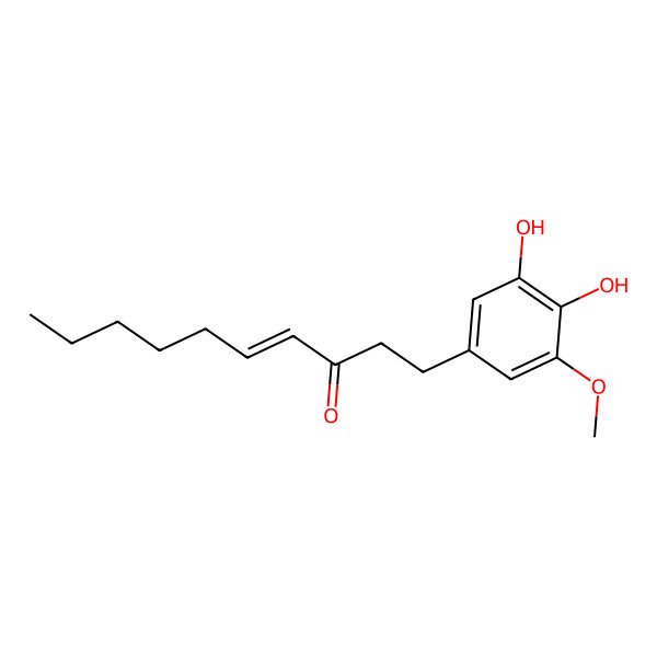 2D Structure of 1-(3,4-Dihydroxy-5-methoxyphenyl)dec-4-en-3-one