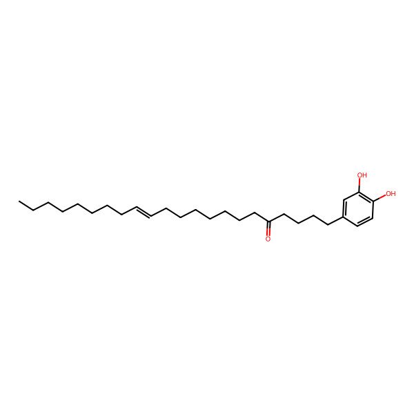 2D Structure of 1-(3,4-Dihydroxyphenyl)docos-13-en-5-one 2D Structure of 1-(3,4-Dihydroxyphenyl)docos-13-en-5-one