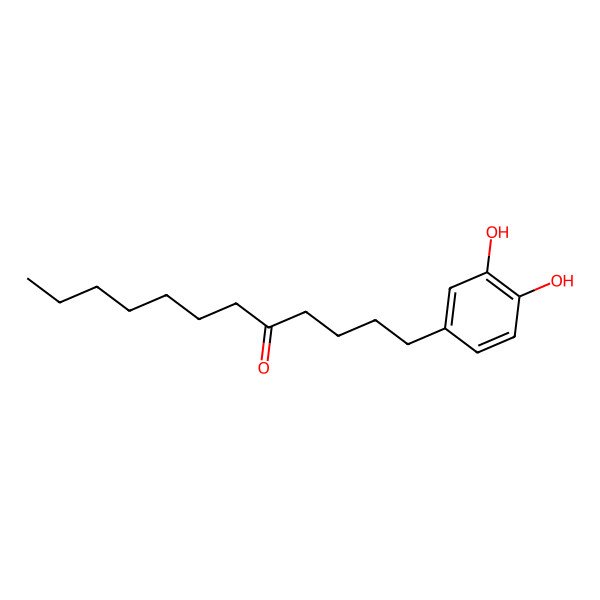 2D Structure of 1-(3,4-Dihydroxyphenyl)dodecan-5-one