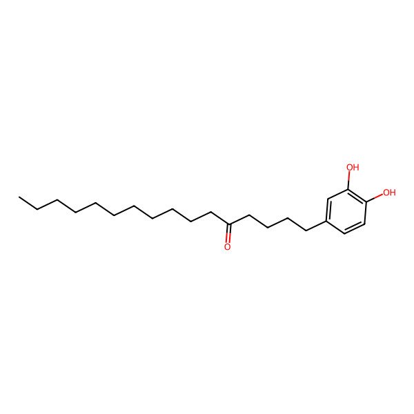 2D Structure of 1-(3,4-Dihydroxyphenyl)hexadecan-5-one