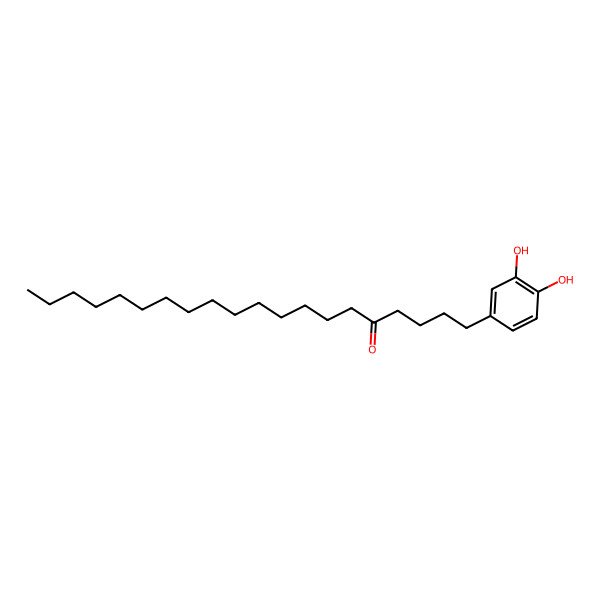 2D Structure of 1-(3,4-Dihydroxyphenyl)icosan-5-one
