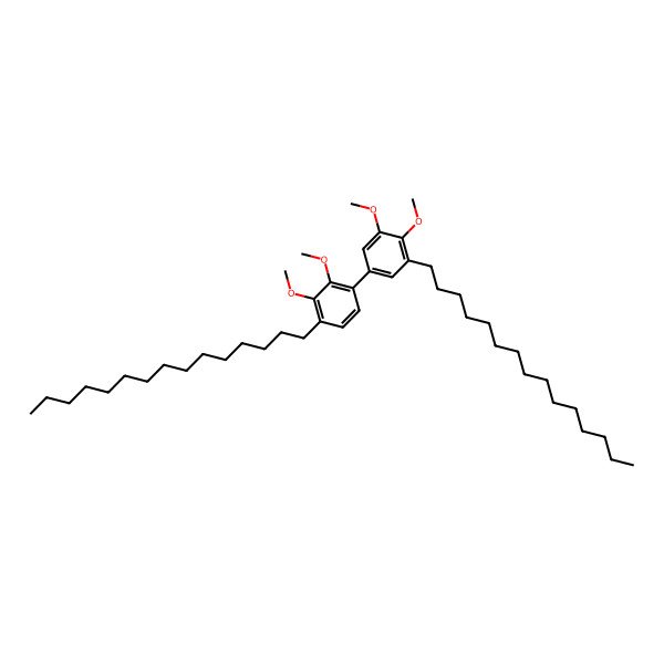 2D Structure of 1-(3,4-Dimethoxy-5-pentadecylphenyl)-2,3-dimethoxy-4-pentadecylbenzene