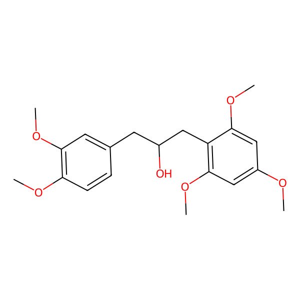 2D Structure of 1-(3,4-Dimethoxyphenyl)-3-(2,4,6-trimethoxyphenyl)propan-2-ol