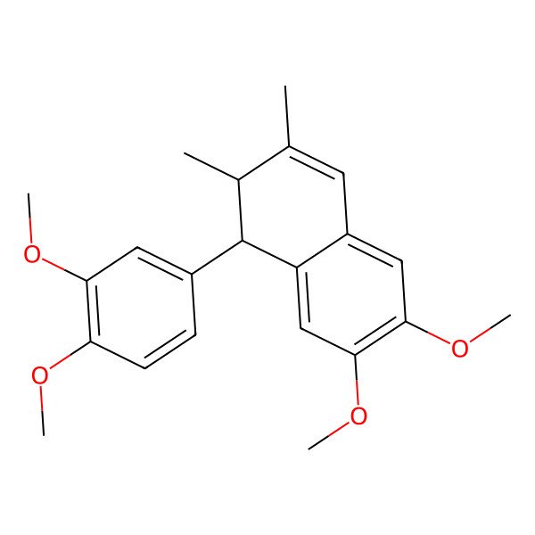 2D Structure of 1-(3,4-Dimethoxyphenyl)-6,7-dimethoxy-2,3-dimethyl-1,2-dihydronaphthalene