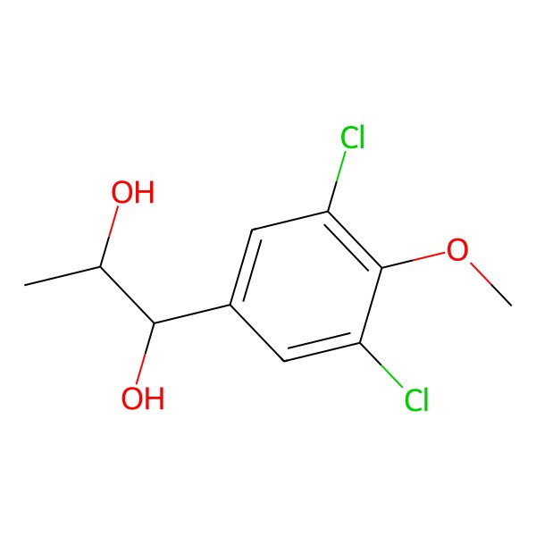 2D Structure of 1-(3,5-Dichloro-4-methoxyphenyl)propane-1,2-diol
