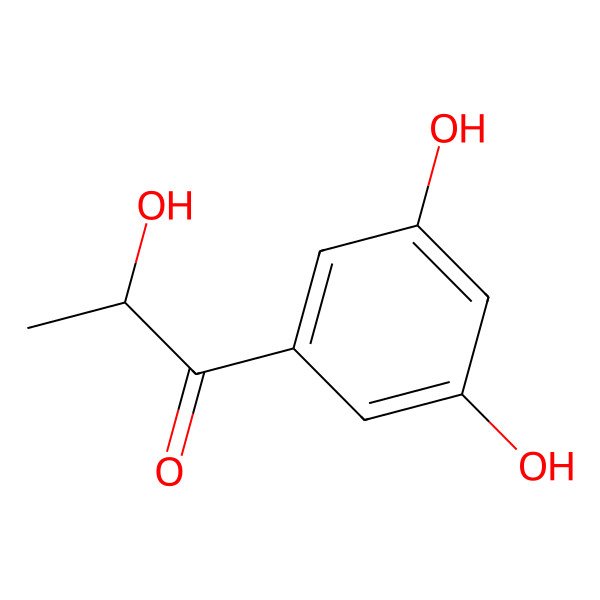 2D Structure of 1-(3,5-Dihydroxyphenyl)-2-hydroxypropane-1-one