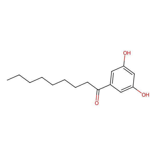 2D Structure of 1-(3,5-Dihydroxyphenyl)nonan-1-one