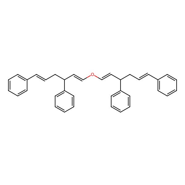 2D Structure of [1-(3,6-Diphenylhexa-1,5-dienoxy)-6-phenylhexa-1,5-dien-3-yl]benzene