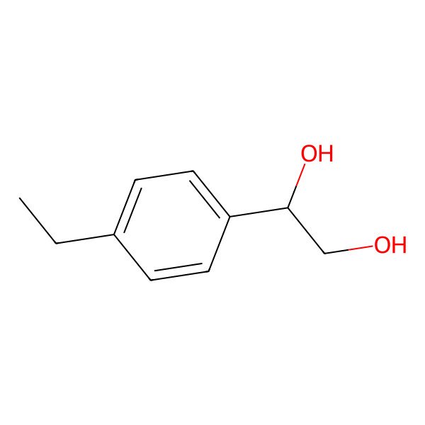 2D Structure of 1-(4-Ethylphenyl)ethane-1,2-diol