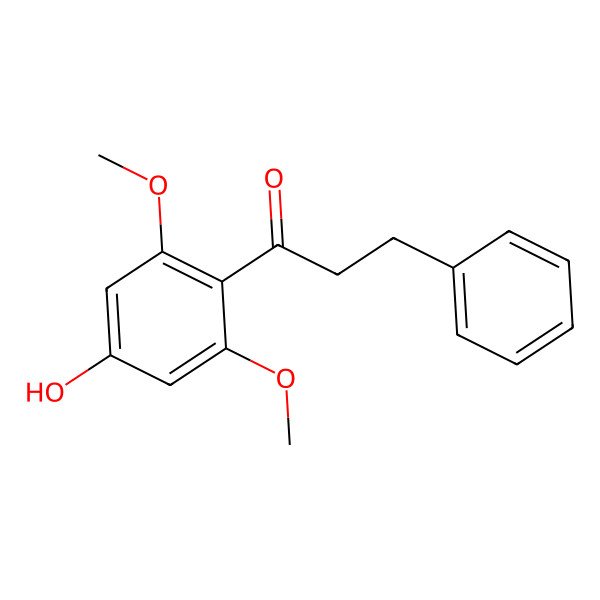 2D Structure of 1-(4-Hydroxy-2,6-dimethoxyphenyl)-3-phenylpropan-1-one