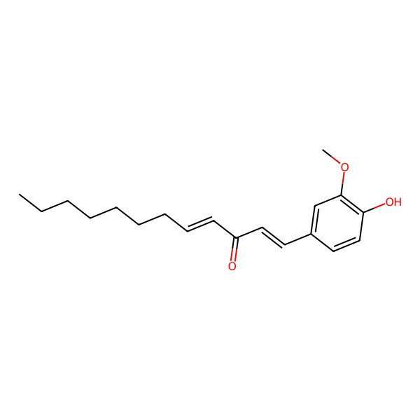 2D Structure of 1-(4-Hydroxy-3-methoxyphenyl)dodeca-1,4-dien-3-one