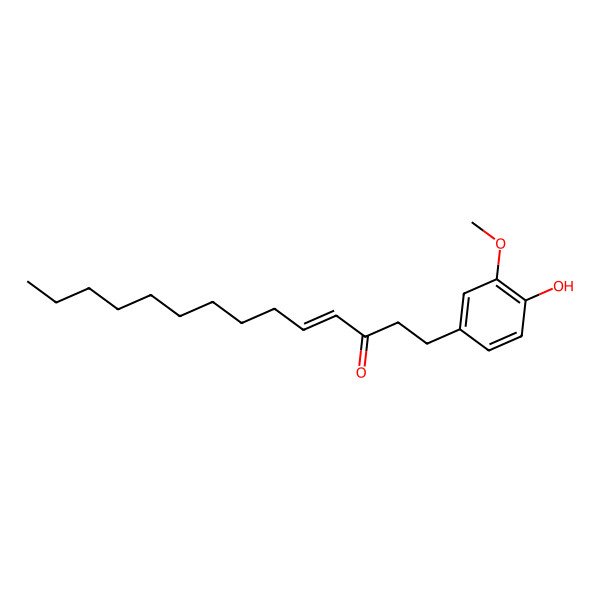 2D Structure of 1-(4-Hydroxy-3-methoxyphenyl)tetradec-4-en-3-one