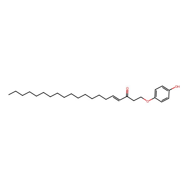 2D Structure of 1-(4-Hydroxyphenoxy)icos-4-en-3-one