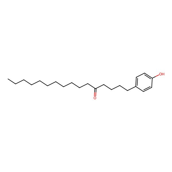 2D Structure of 1-(4-Hydroxyphenyl)hexadecan-5-one