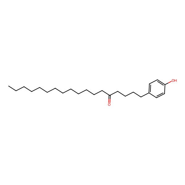 2D Structure of 1-(4-Hydroxyphenyl)octadecan-5-one