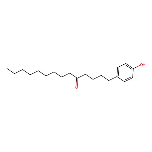 2D Structure of 1-(4-Hydroxyphenyl)tetradecan-5-one
