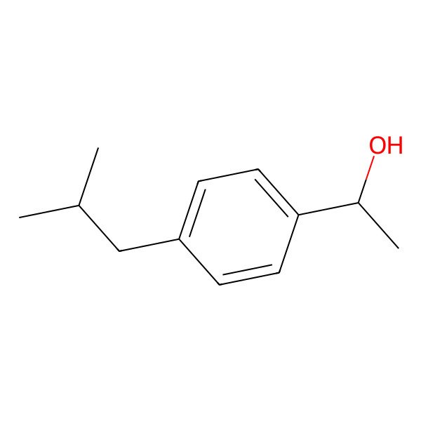 2D Structure of 1-(4-Isobutylphenyl)ethanol