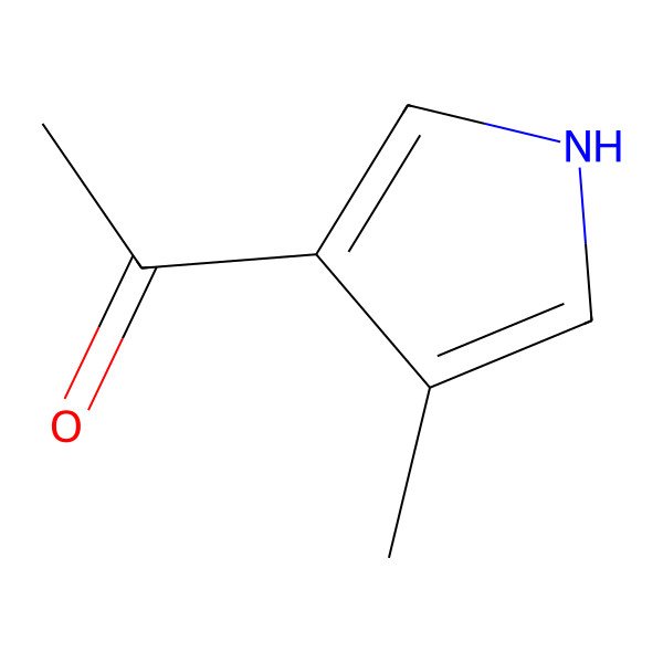 2D Structure of 1-(4-methyl-1H-pyrrol-3-yl)ethanone