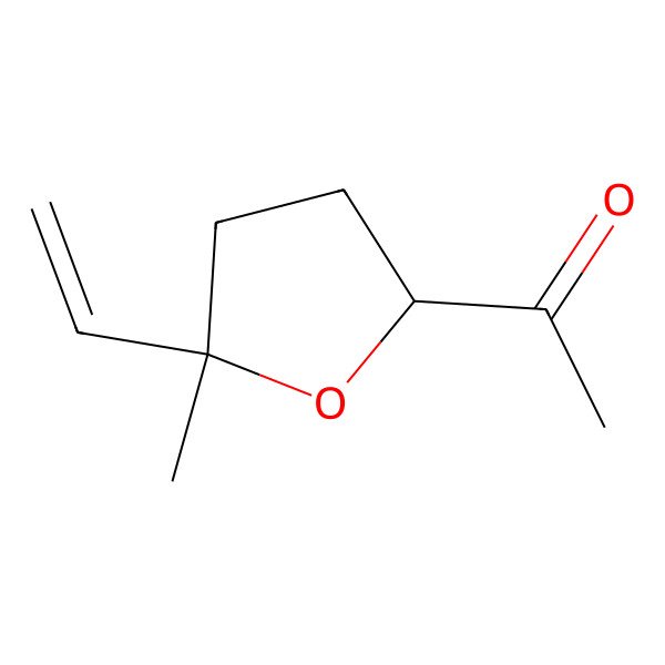 2D Structure of 1-(5-Ethenyl-5-methyloxolan-2-yl)ethanone 2D Structure of 1-(5-Ethenyl-5-methyloxolan-2-yl)ethanone