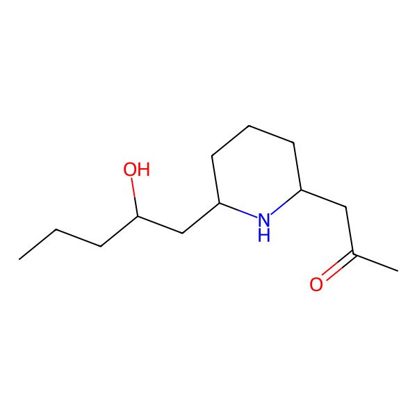 2D Structure of 1-[6-(2-Hydroxypentyl)piperidin-2-yl]propan-2-one