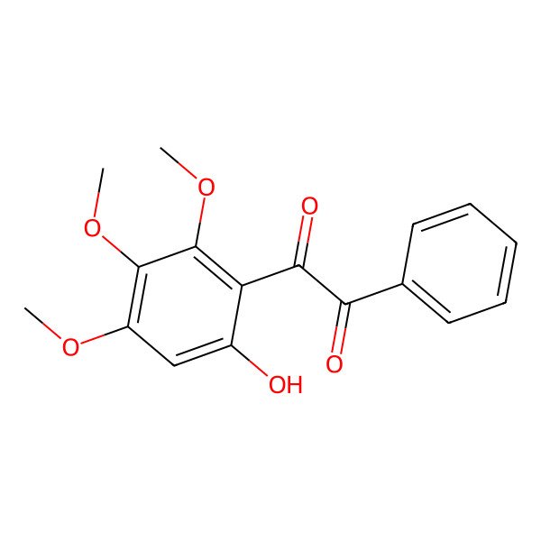 2D Structure of 1-(6-Hydroxy-2,3,4-trimethoxyphenyl)-2-phenylethane-1,2-dione
