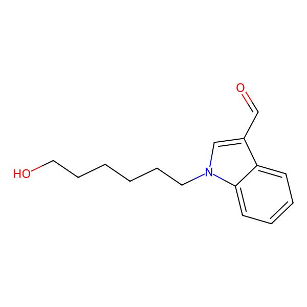 2D Structure of 1-(6-Hydroxyhexyl)indole-3-carbaldehyde