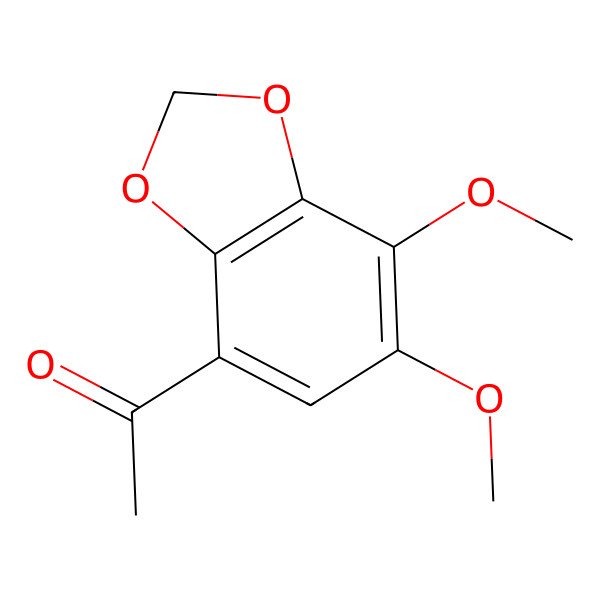 2D Structure of 1-(6,7-Dimethoxy-1,3-benzodioxol-4-yl)ethanone