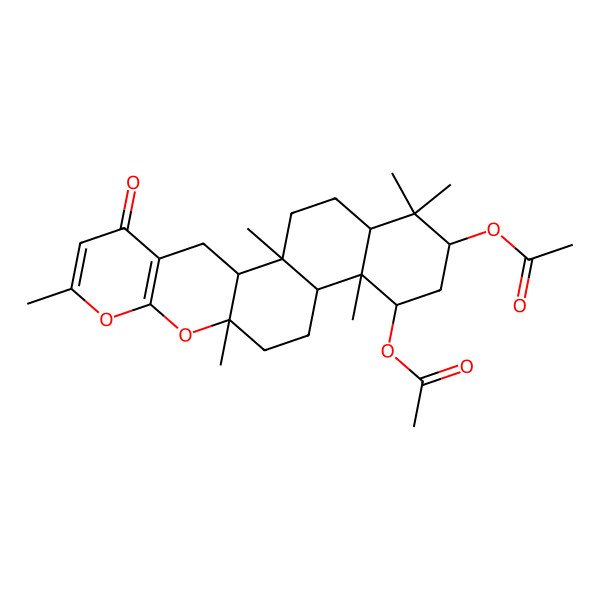 2D Structure of 1-acetoxychevalone C