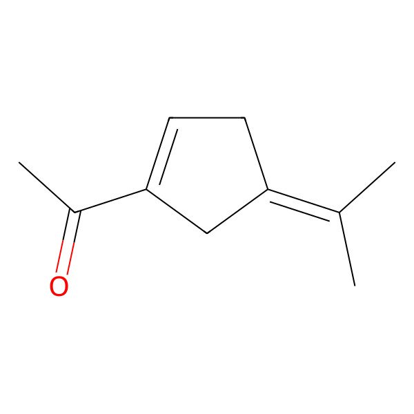2D Structure of 1-Acetyl-4-isopropylidene-cyclopentene