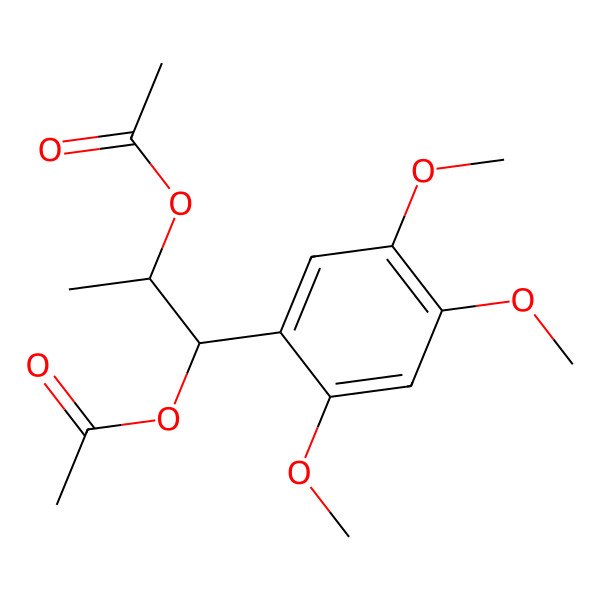 2D Structure of [1-Acetyloxy-1-(2,4,5-trimethoxyphenyl)propan-2-yl] acetate