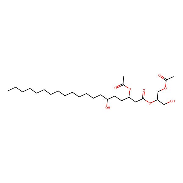 2D Structure of (1-Acetyloxy-3-hydroxypropan-2-yl) 3-acetyloxy-6-hydroxyicosanoate